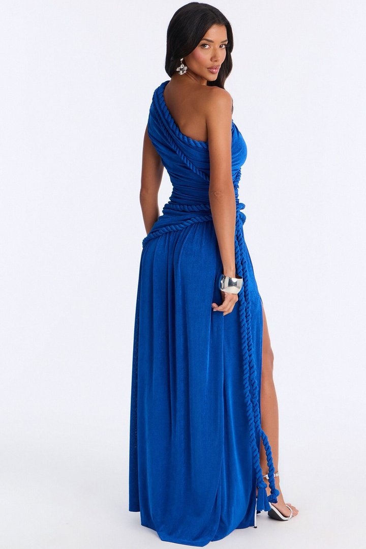 Corina Twist Slinky Maxi Dress - Royal