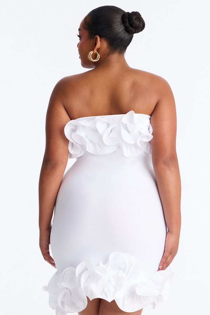 Myla Strapless Bandage Mini Dress - White