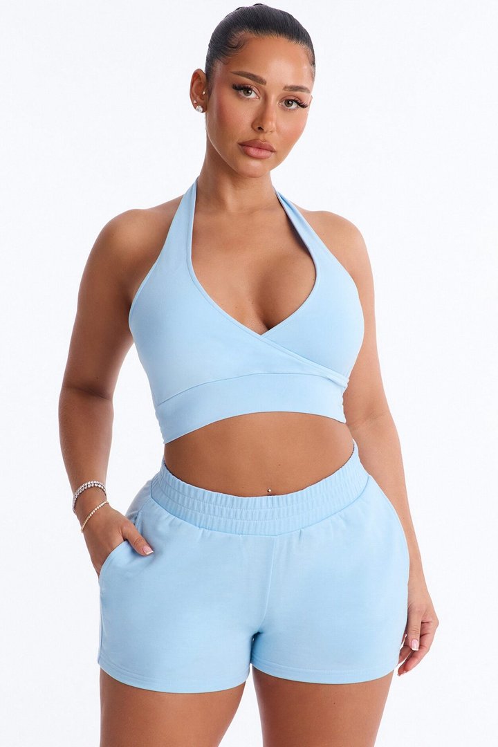 Fridah Sports Bra Short Set - Blue
