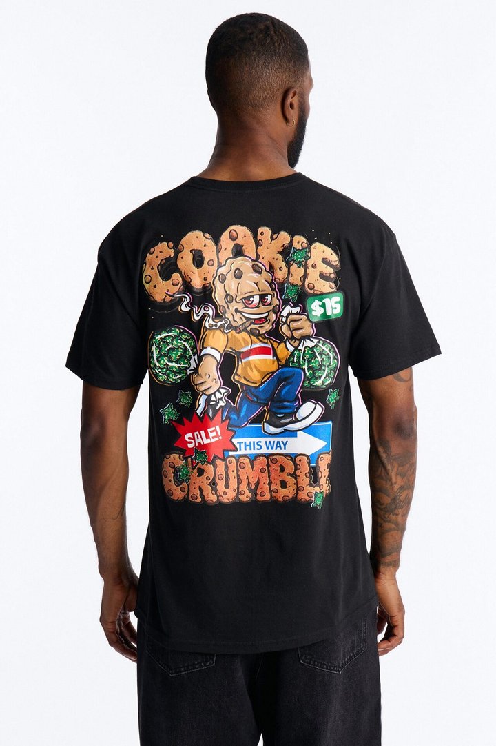 This Way Cookie Crumble Short Sleeve Tee - Black