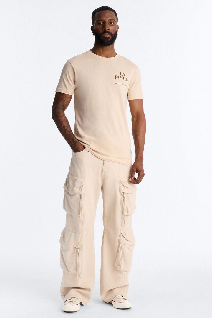 La Familia Virgin Mary Short Sleeve Tee - Cream