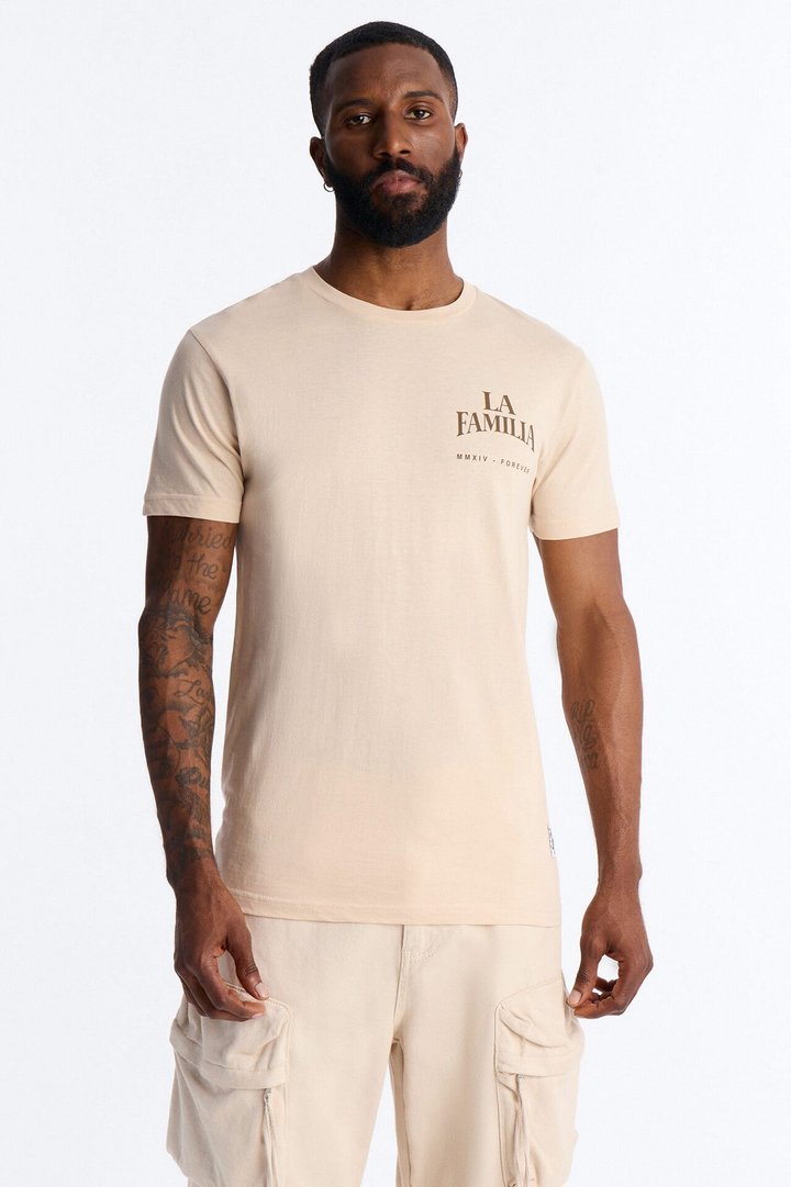 La Familia Virgin Mary Short Sleeve Tee - Cream