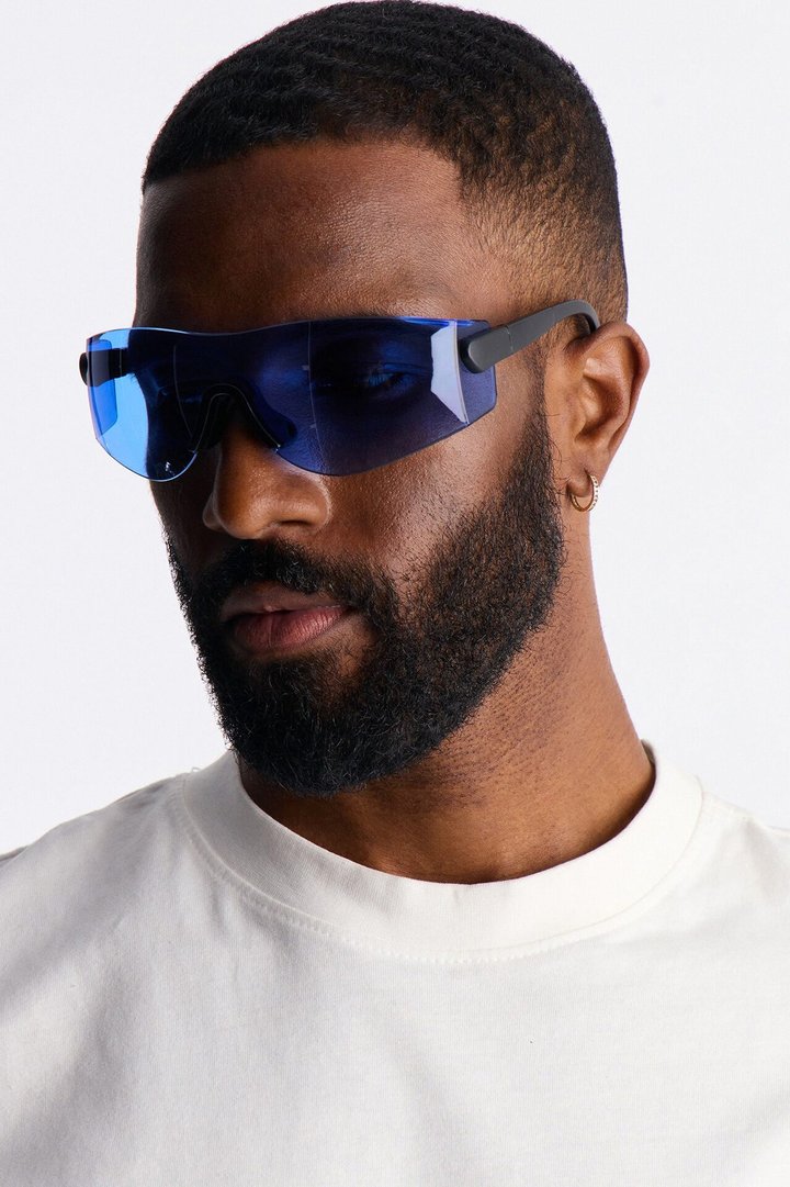 Real Revo Shield Sunglasses - Blue