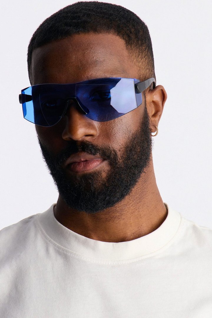 Real Revo Shield Sunglasses - Blue