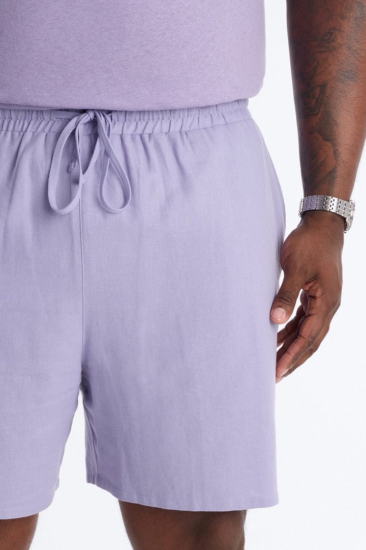 Bahamas Linen Slim Short - Lavender