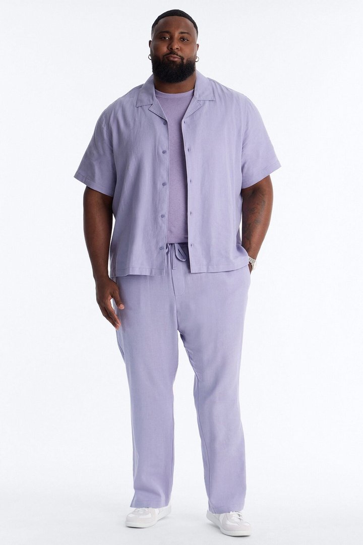 Bahamas Linen Shirt - Lavender