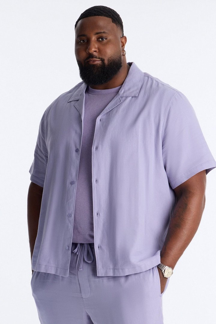Bahamas Linen Shirt - Lavender