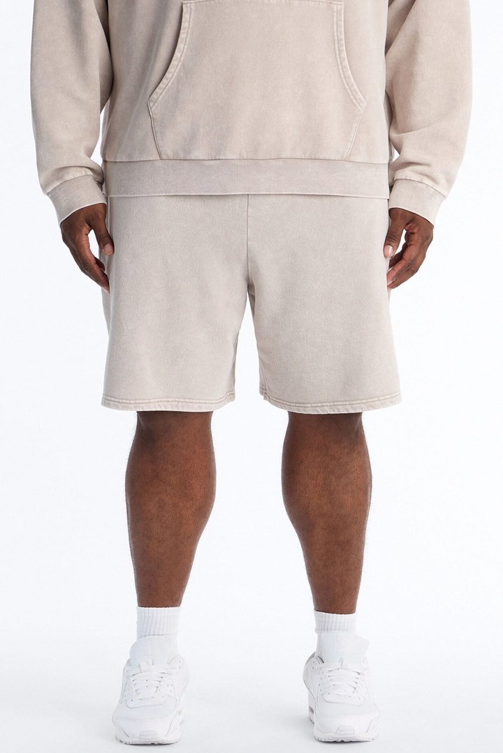 On The Go Washed Sweatshort - Taupe
