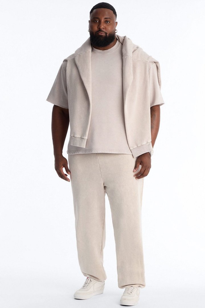 On The Go Washed Tee - Taupe