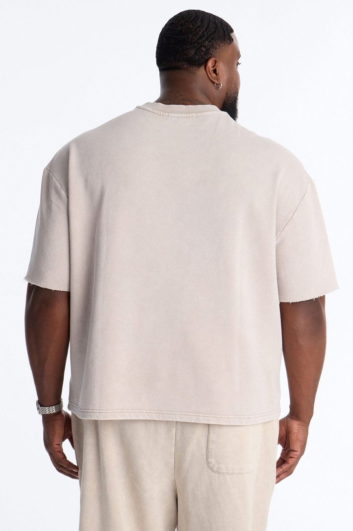 On The Go Washed Tee - Taupe