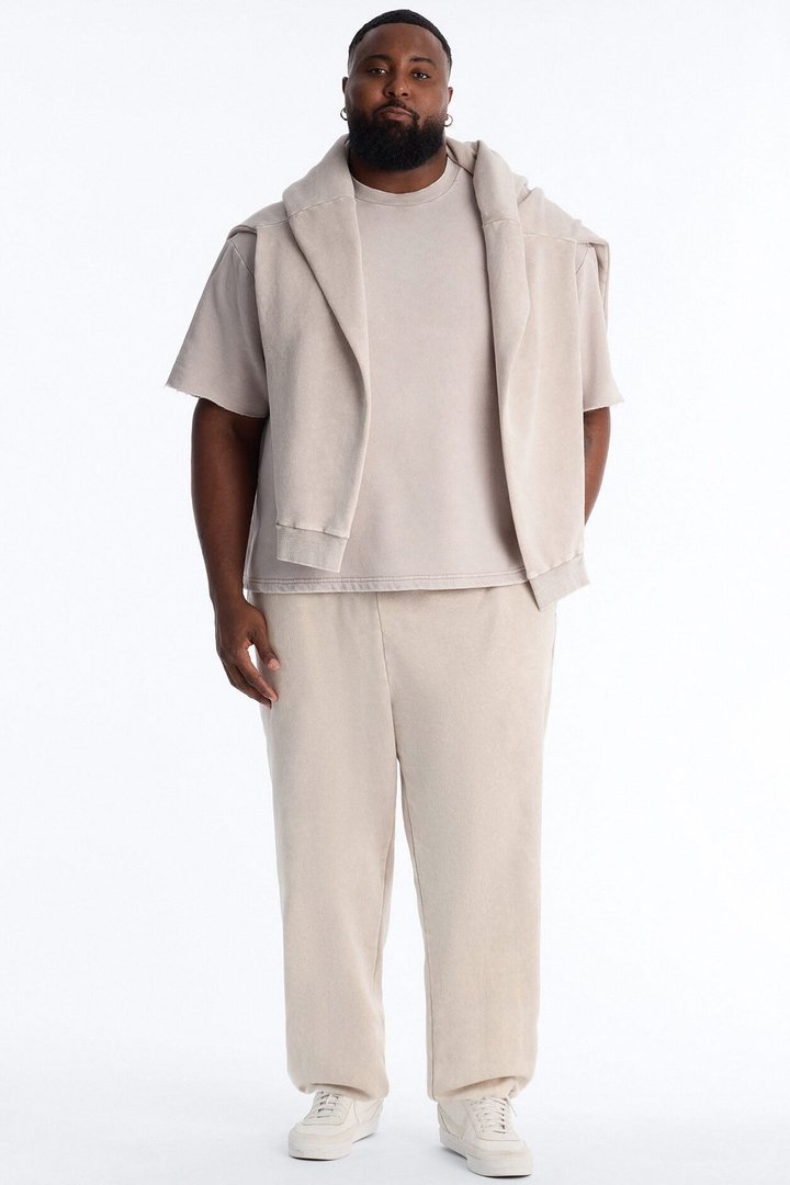 On The Go Washed Jogger - Taupe