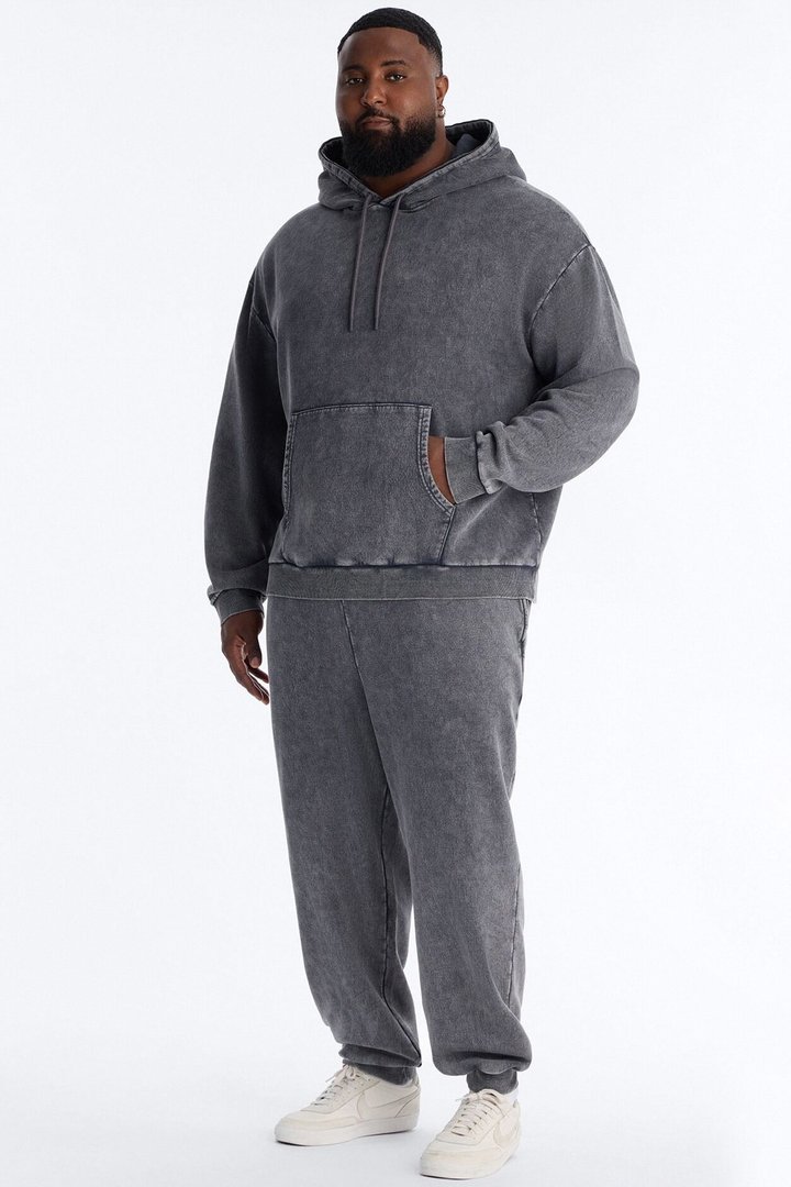 On The Go Washed Hoodie - Charcoal