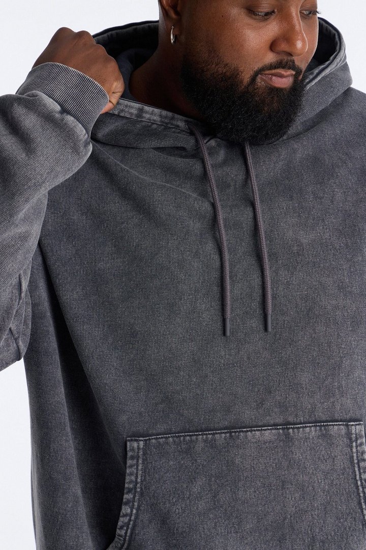 On The Go Washed Hoodie - Charcoal