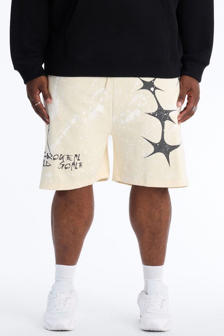 Broken And Gone Sweatshorts - Cream