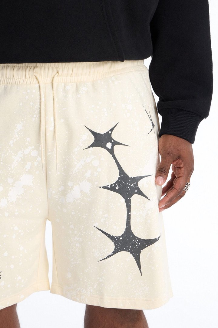 Broken And Gone Sweatshorts - Cream