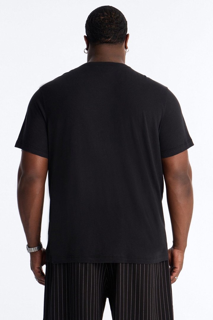 Bahamas Linen Crew Tee - Black