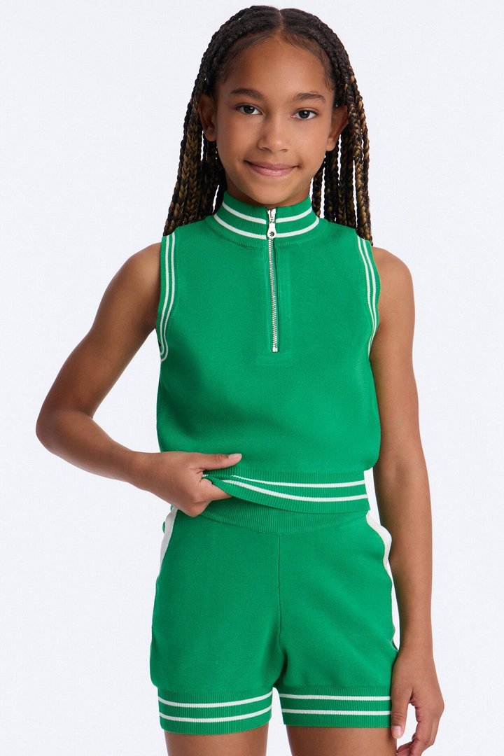 Mini Valerie Vibes Short Set - Green