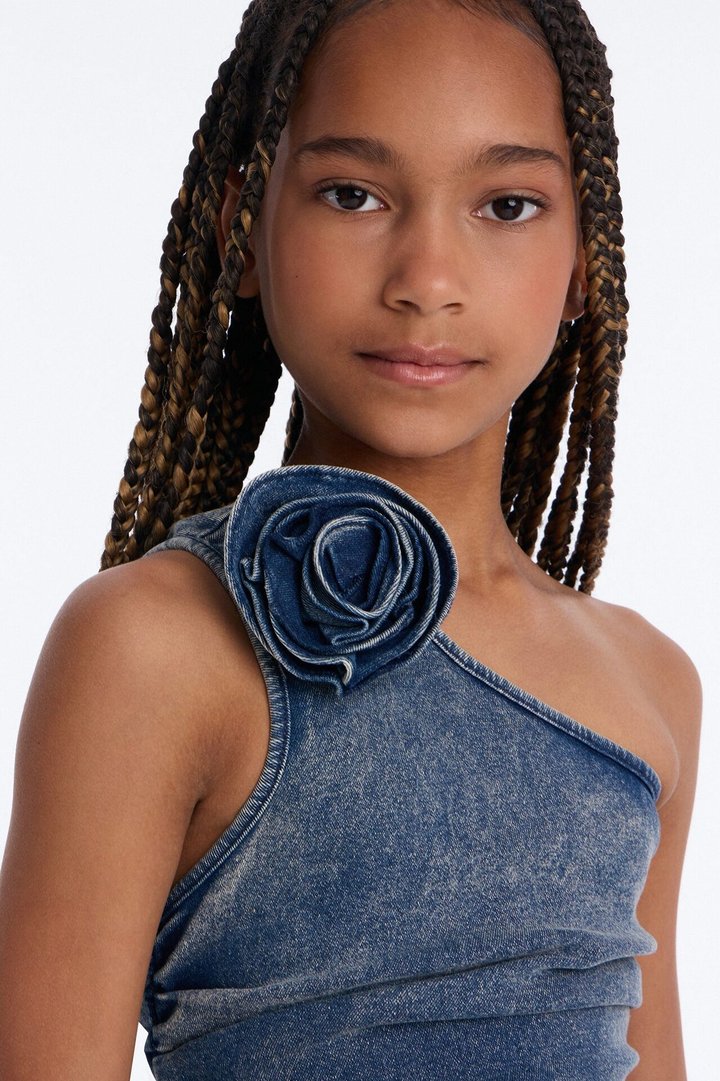 Mini Arianna Denim Dress - Dark Wash
