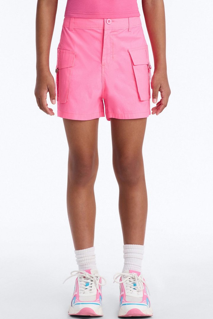 Mini Ezra Poplin Shorts - Pink