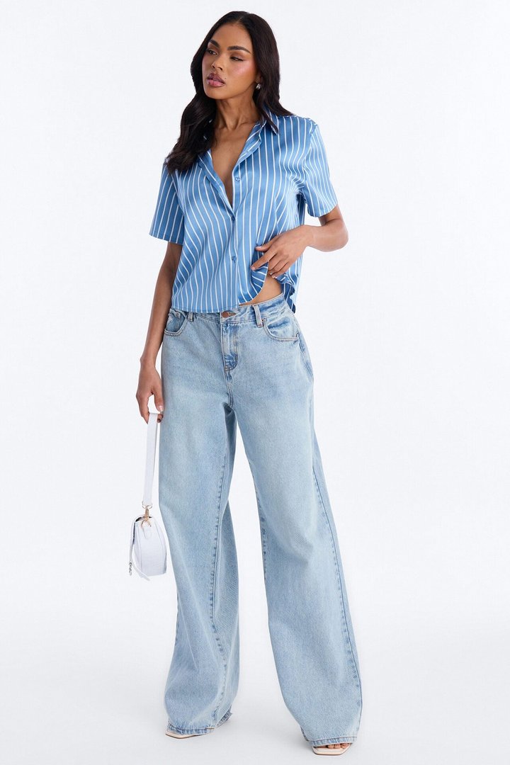 Whimsy Striped Shirt - Blue/combo