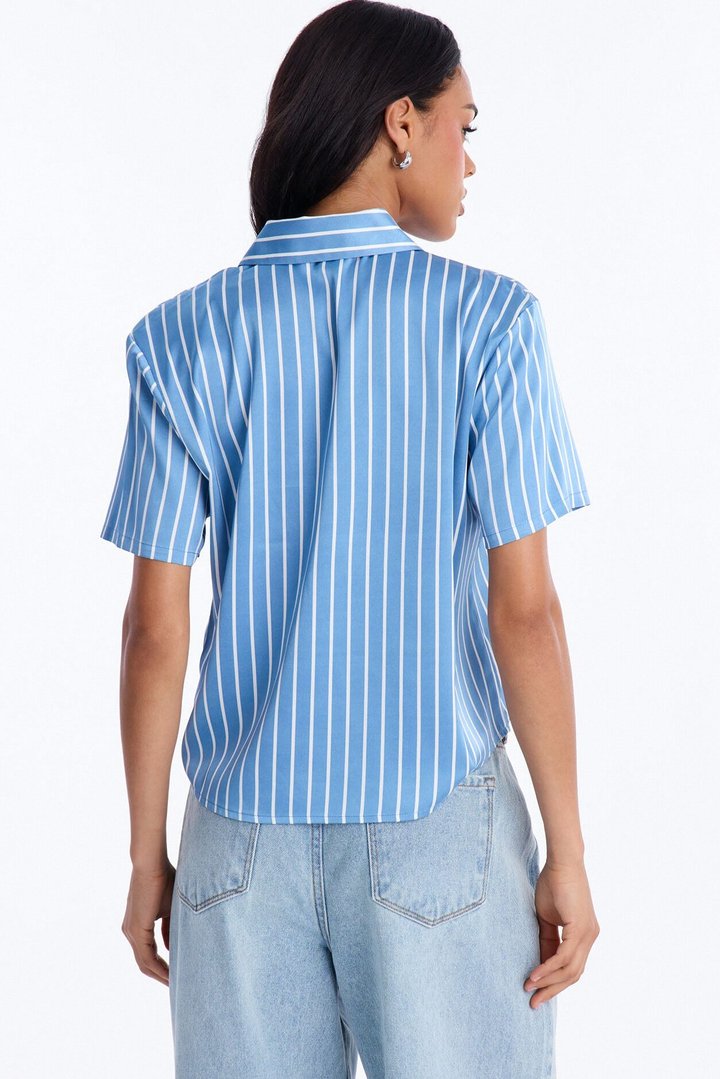 Whimsy Striped Shirt - Blue/combo