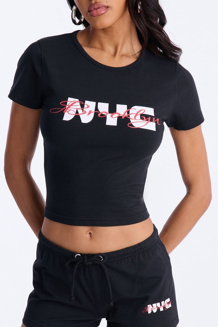 NYC Brooklyn Micro Short Set - Black