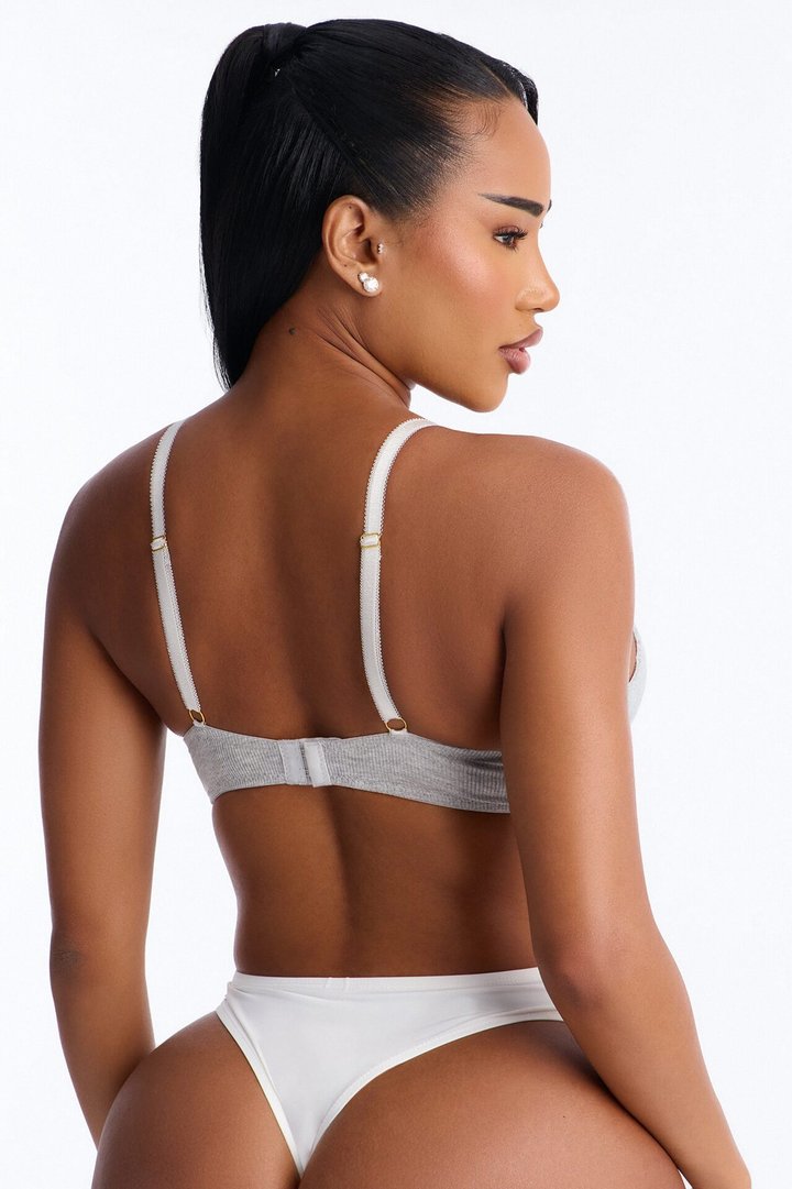 Always Ribbed Underwire T-Shirt Bra - Heather Grey
