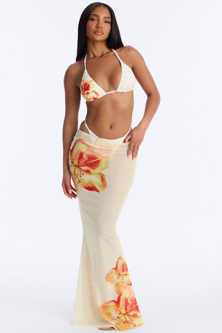 Through It All Bikini And Sarong - Ivory