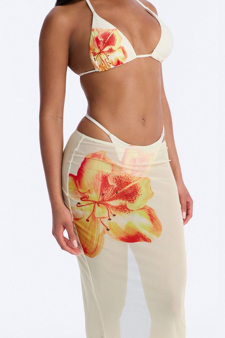 Through It All Bikini And Sarong - Ivory