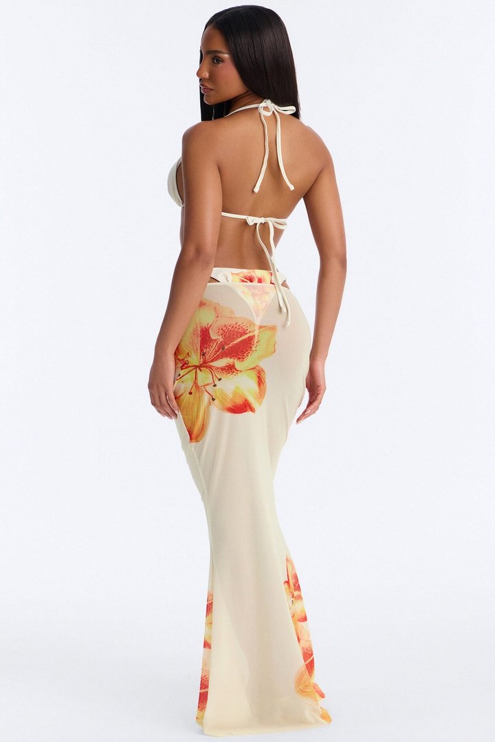 Through It All Bikini And Sarong - Ivory