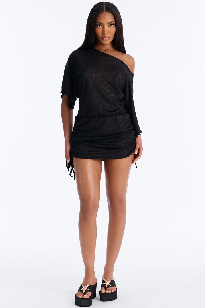 Feel The Heat Thong Wedges - Black