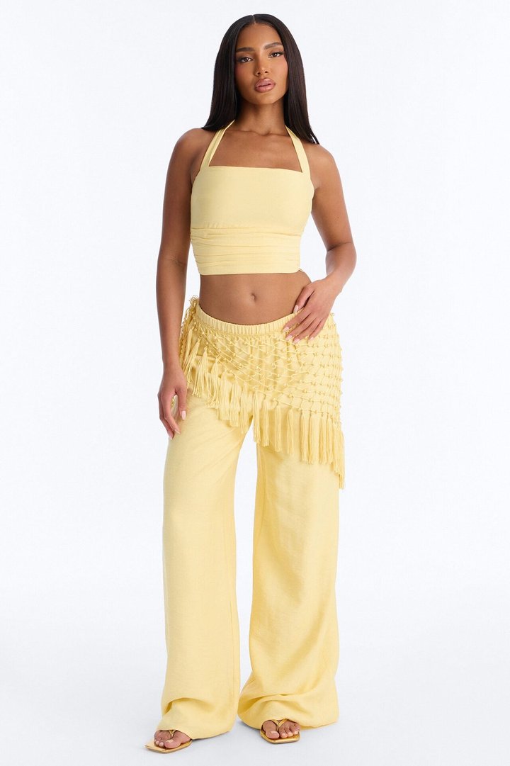 Isabelle 3 Piece Pant Set - Yellow