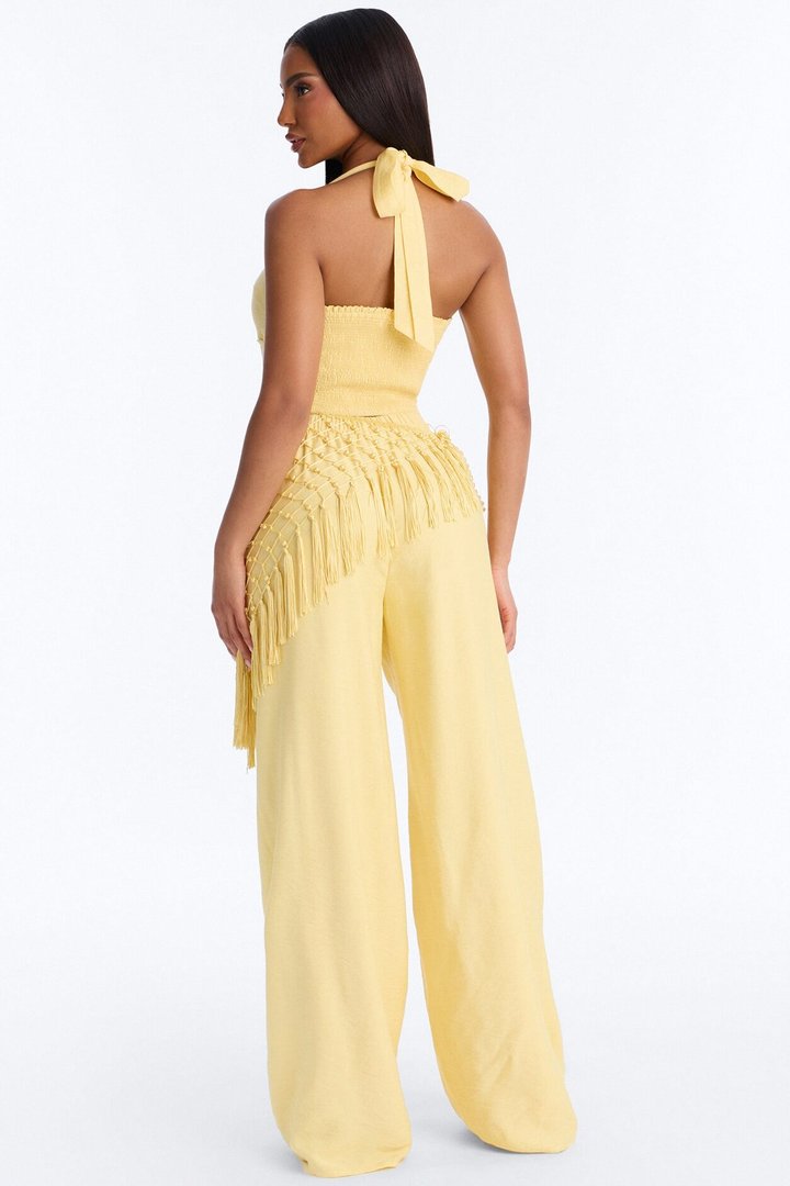 Isabelle 3 Piece Pant Set - Yellow