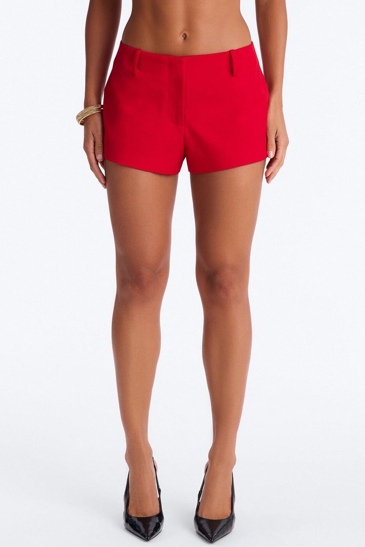 Your New Obsession Mini Trouser Short - Red