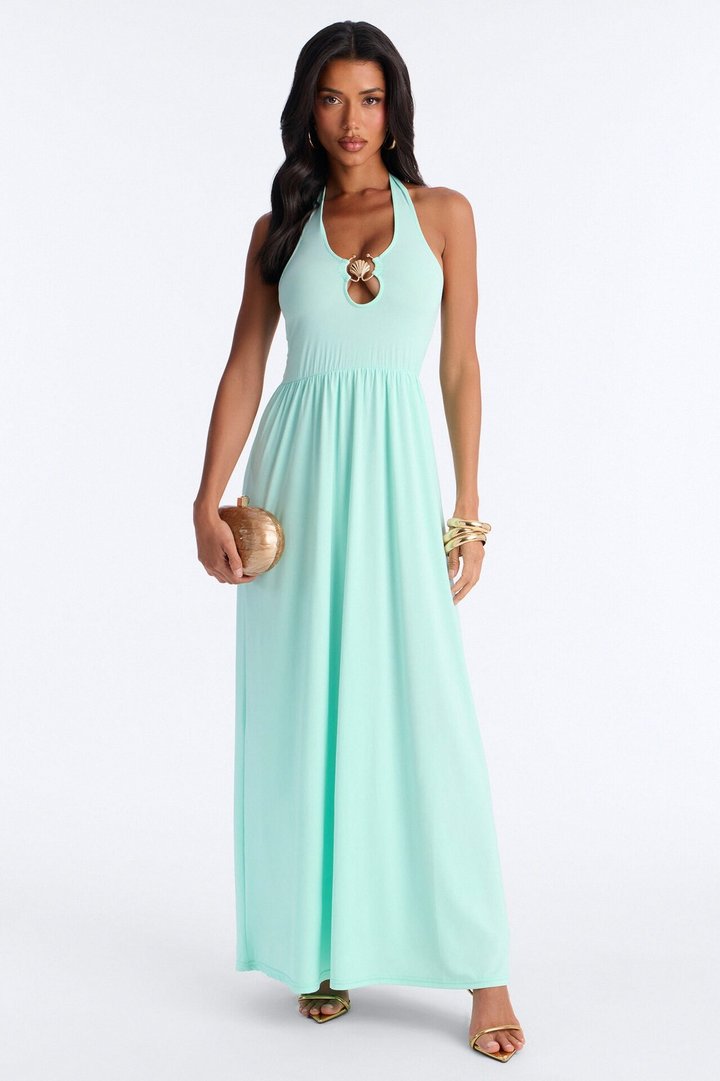 Jayden Halter Hardware Maxi Dress - Aqua