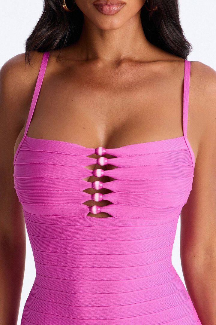 Maliboo Bandage Mini Dress - Magenta
