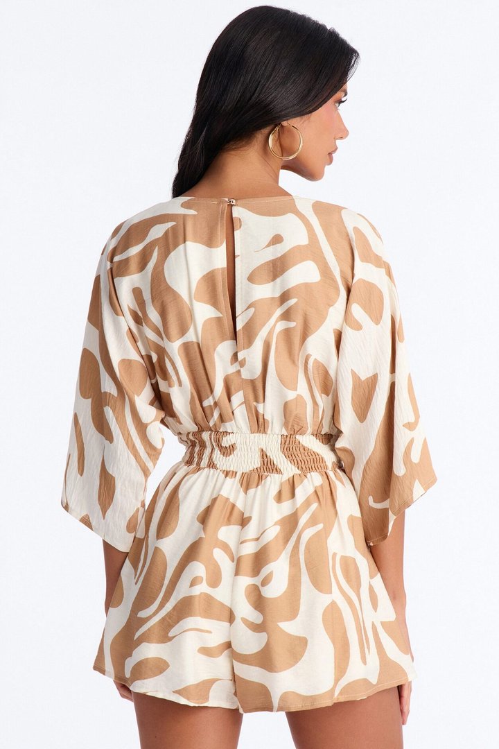 Santorini Days Romper - Taupe