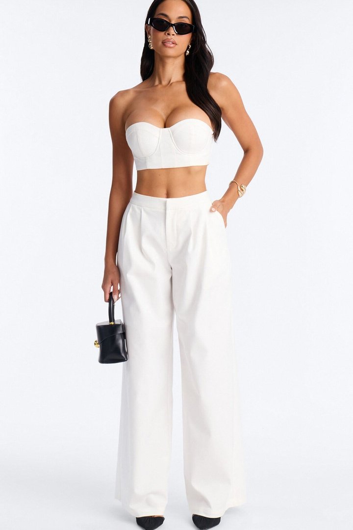Nyxie Trouser Pant Set - White