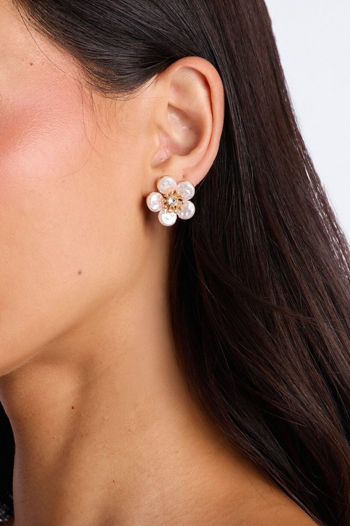 Femme Garden Party 3 Pair Earring Set - Gold/combo