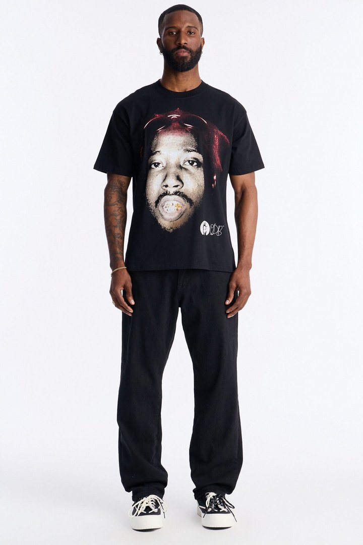 Ol Dirty Bastard Heavy Weight Oversized Short Sleeve Tee - Black