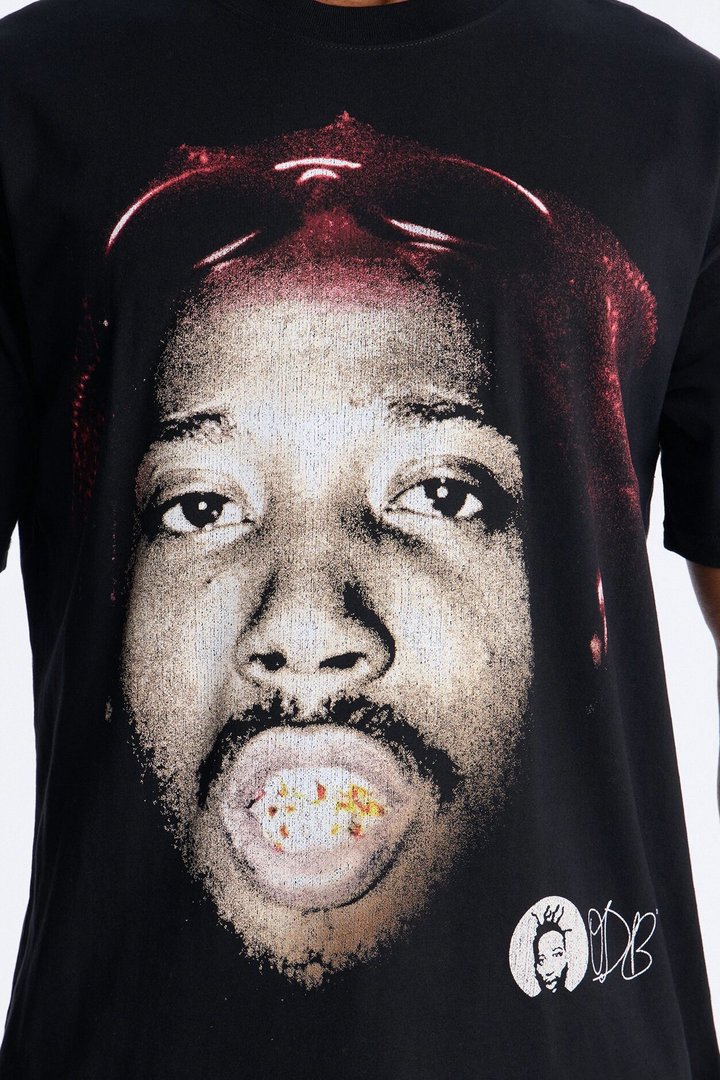 Ol Dirty Bastard Heavy Weight Oversized Short Sleeve Tee - Black
