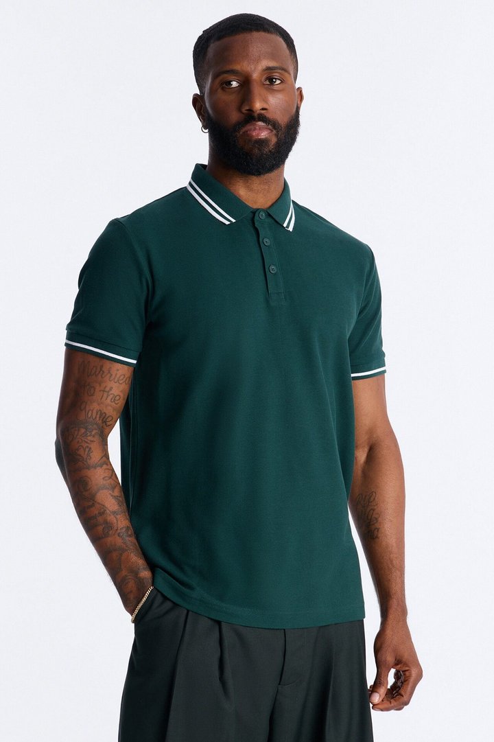 Wilson Short Sleeve Polo - Hunter Green