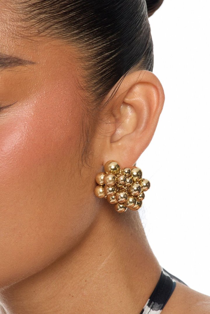 Bubbly Feeling Earrings - Gold