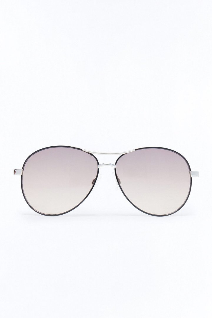 Cute Co Pilot Sunglasses - Black/Silver