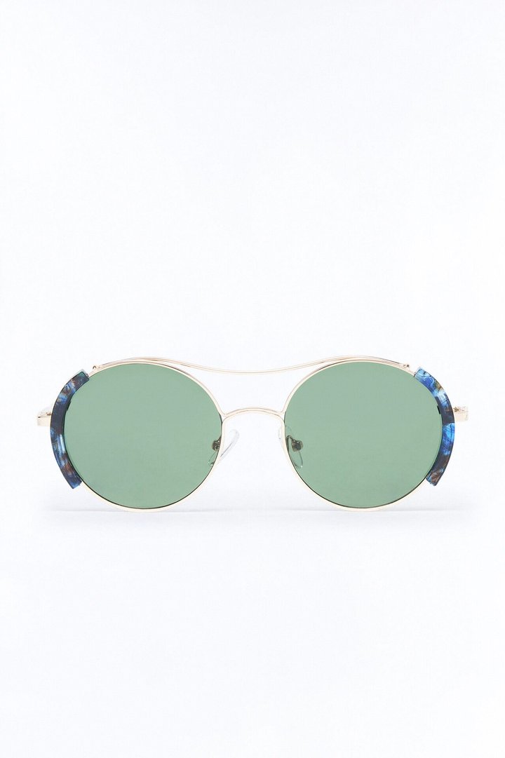 Over The Lining Sunglasses - Black/Gold