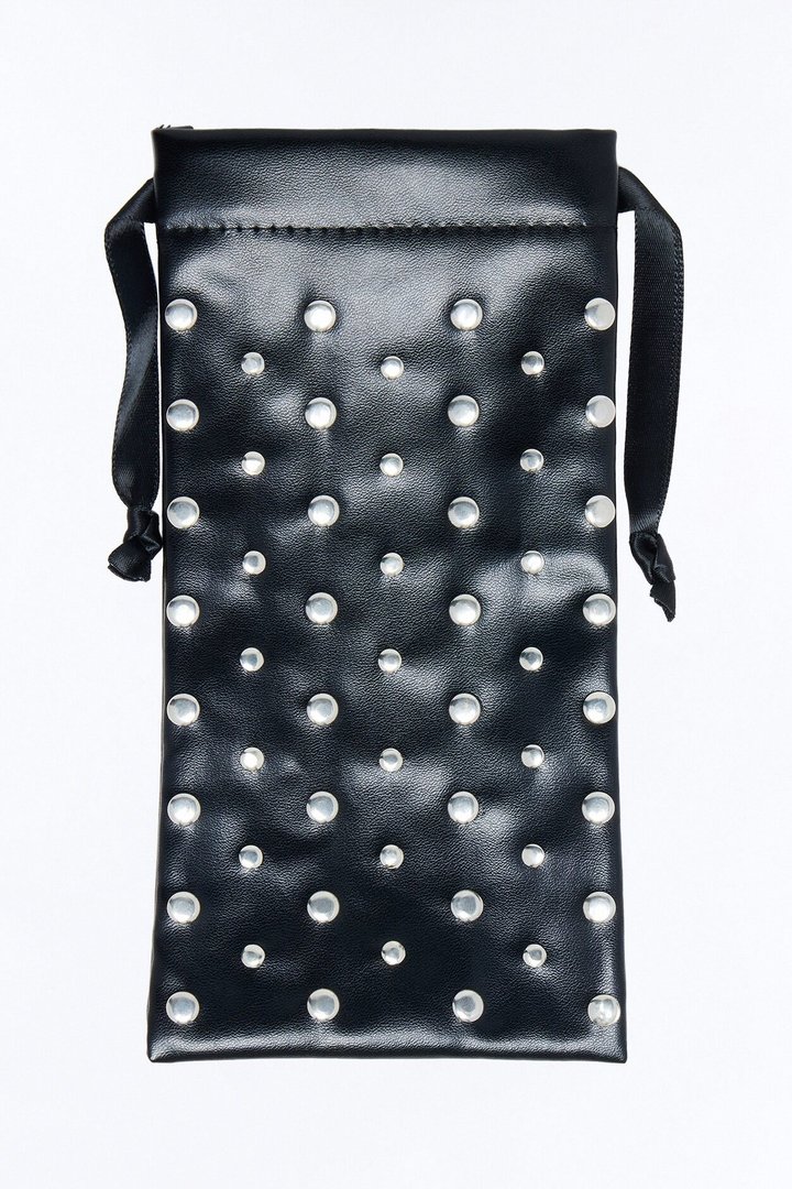 Sun And Studs Sunglass Case - Black/Silver