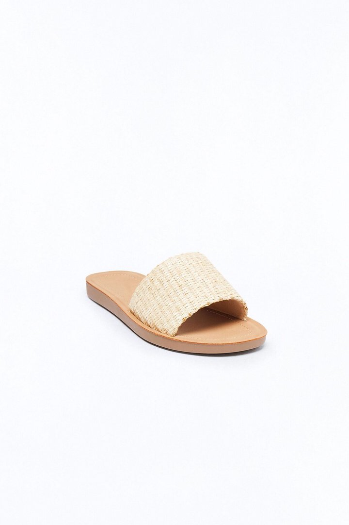 Janie Flat Sandals - Off White/combo