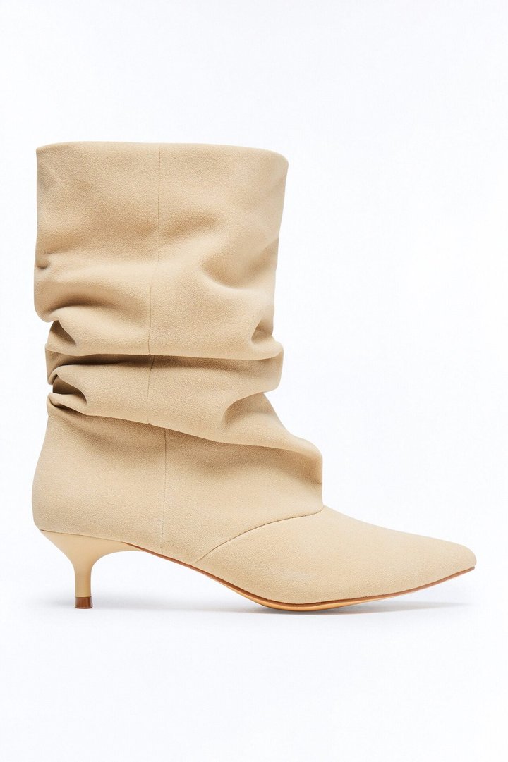 Freddi Ruched Bootie - Sand