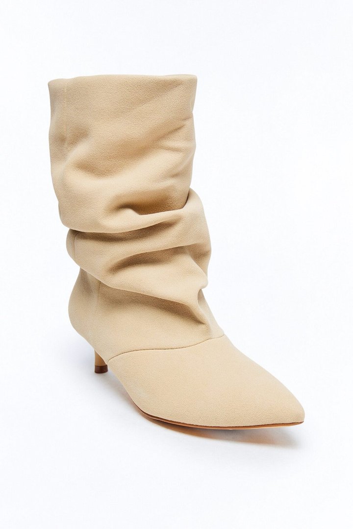 Freddi Ruched Bootie - Sand