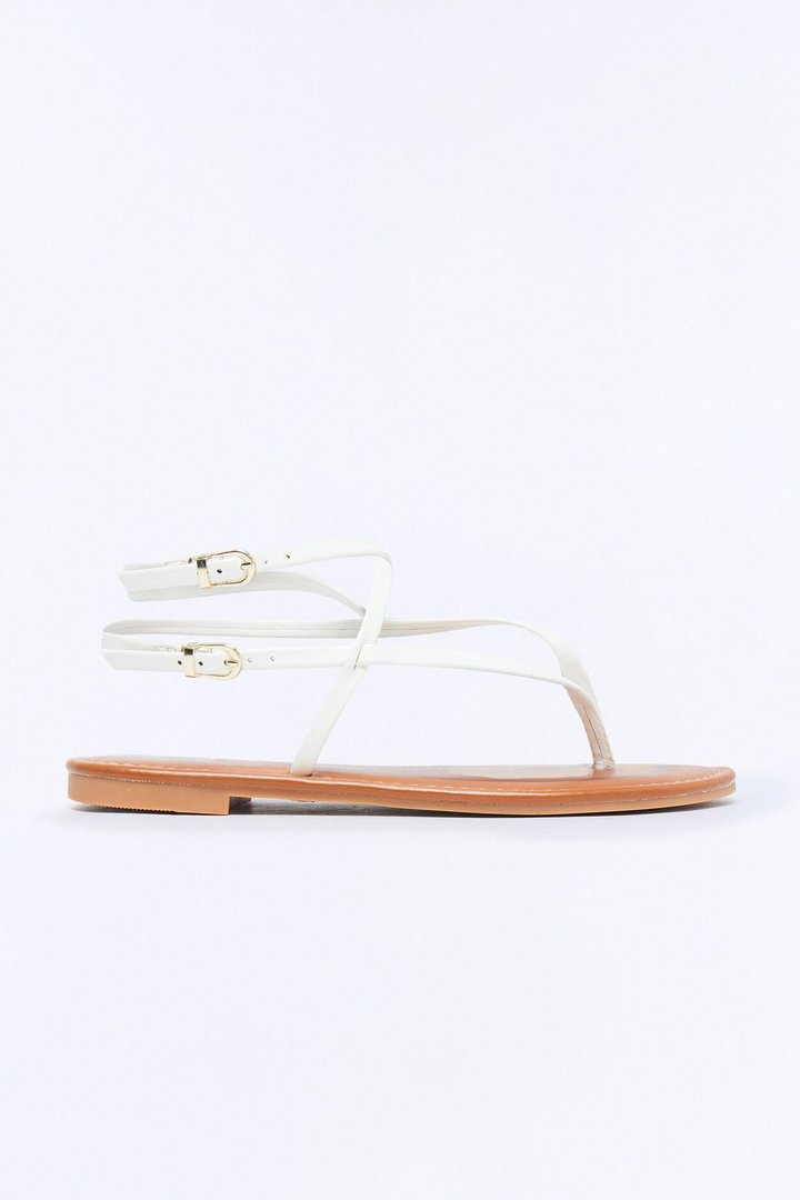 Santa Cruz Ankle Strap Sandals - White